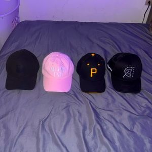 4 pack Aeropostale hats + 1 free Pittsburg Pirates hat